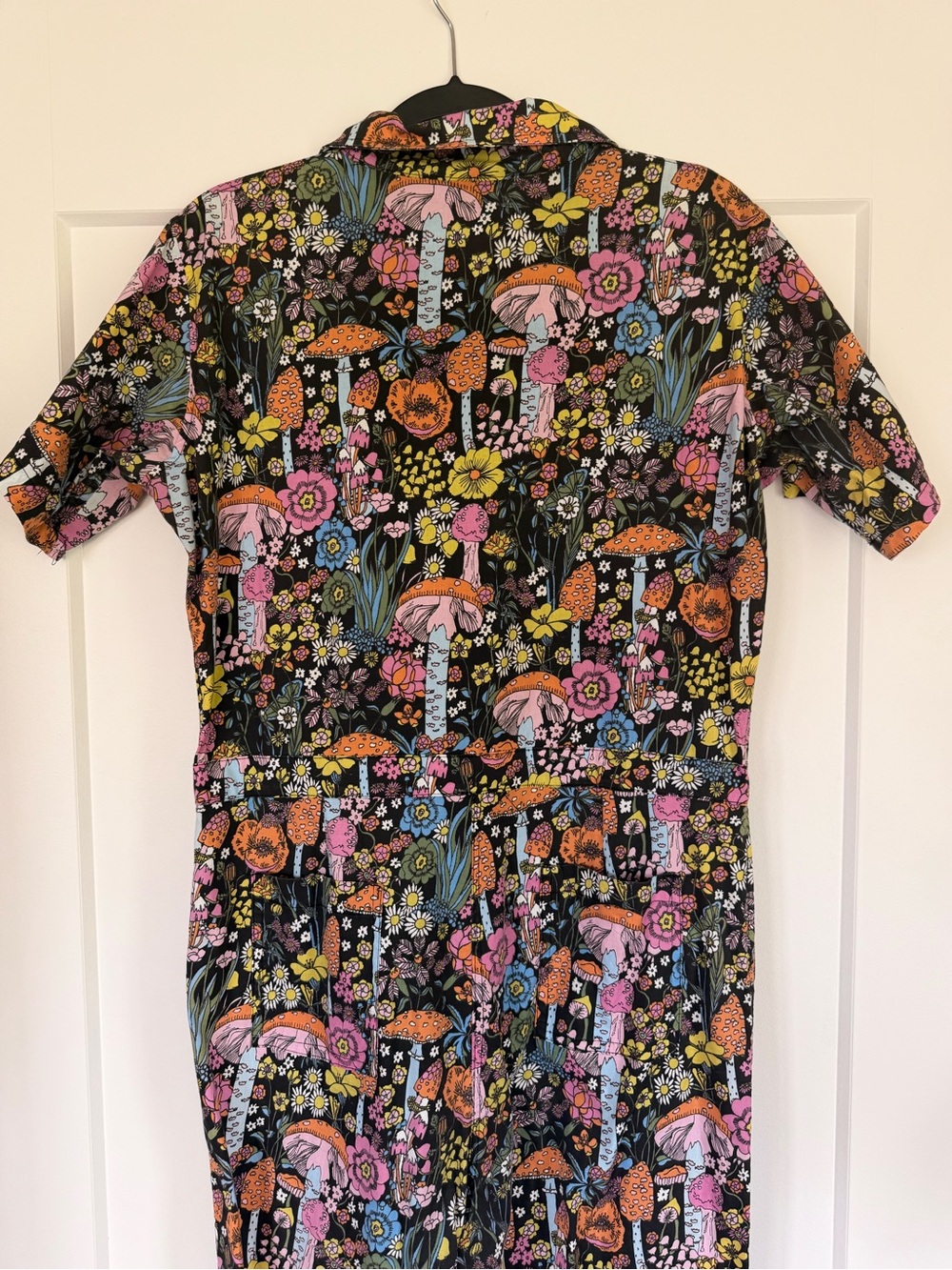 Nooworks Black Floral & Mushroom Print Jumpsuit - Picture 4 of 7